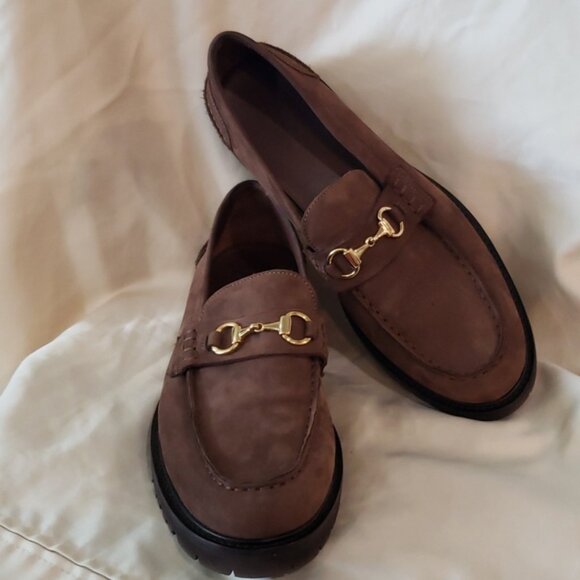 Vinny\'s Le Club Snaffle Bit Loafer Brown Nubuck Lightweight Lug Outsoles Size 10 main image 8